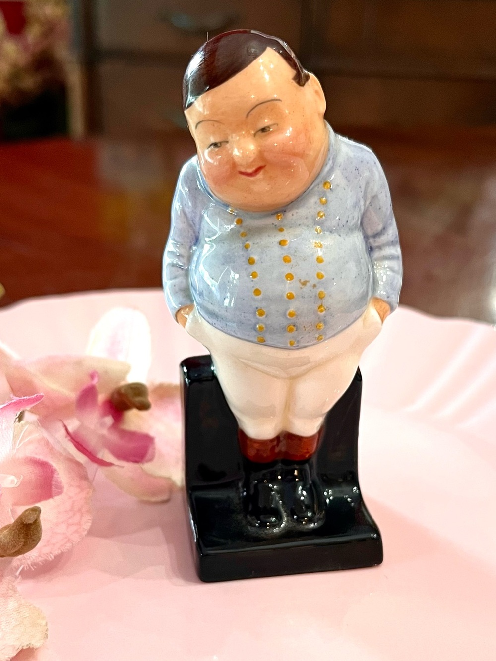 Vintage Royal Doulton "Fat Boy" Figurine -Dickens Series Bone China HN530